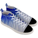 Feather Blue Colored Men s Mid-Top Canvas Sneakers View3