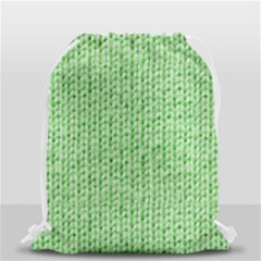 Knittedwoolcolour2 Drawstring Bag (small) by snowwhitegirl