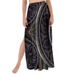 Fractal Abstract Purple Majesty Maxi Chiffon Tie-up Sarong by Nexatart