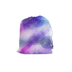 Background Art Abstract Watercolor Drawstring Pouches (medium)  by Nexatart