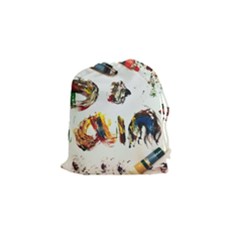 Paint Drawstring Pouches (small)  by julissadesigns