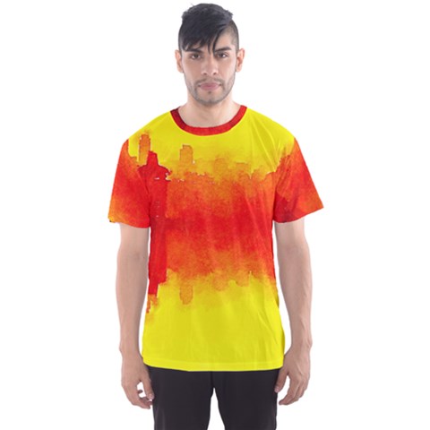 Sun Rise,city,modern Art Men s Sports Mesh Tee by NouveauDesign
