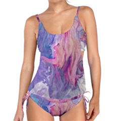 Marbled,ultraviolet,violet,purple,pink,blue,white,stone,marble,modern,trendy,beautiful Tankini Set by NouveauDesign