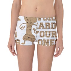 Work Hard Your Bones Boyleg Bikini Bottoms by Melcu