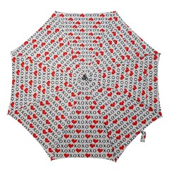 Xoxo Valentines Day Pattern Hook Handle Umbrellas (medium) by Valentinaart