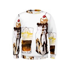 Coffee And Milkshakes Kids  Sweatshirt by KuriSweets