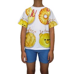 Bread Stickers Kids  Short Sleeve Swimwear by KuriSweets
