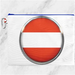 Austria Country Nation Flag Canvas Cosmetic Bag (xxxl) by Nexatart