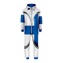 Finland Country Flag Countries Hooded Jumpsuit (kids) by Nexatart