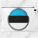 Estonia Country Flag Countries Canvas Cosmetic Bag (XXL) View2