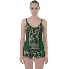  St  Patricks Day  Tie Front Two Piece Tankini by Valentinaart