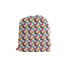 Background Abstract Geometric Drawstring Pouches (medium)  by Nexatart