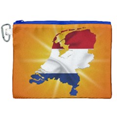 Holland Country Nation Netherlands Flag Canvas Cosmetic Bag (xxl) by Nexatart