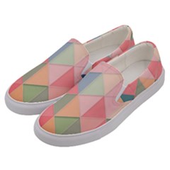 Background Geometric Triangle Men s Canvas Slip Ons by Nexatart