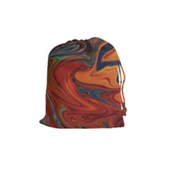 Creativity Abstract Art Drawstring Pouches (medium)  by Nexatart