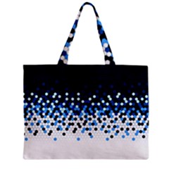 Flat Tech Camouflage Reverse Blue Zipper Mini Tote Bag by jumpercat