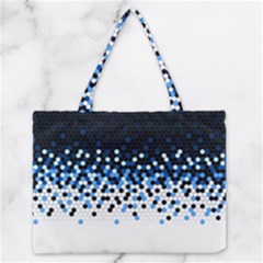 Flat Tech Camouflage Reverse Blue Zipper Medium Tote Bag by jumpercat