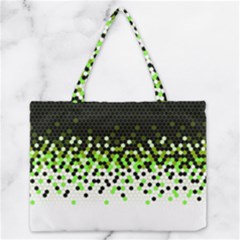 Flat Tech Camouflage Reverse Green Zipper Medium Tote Bag by jumpercat