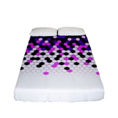 Flat Tech Camouflage Reverse Purple Fitted Sheet (full/ Double Size) by jumpercat