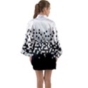 Flat Tech Camouflage White And Black Long Sleeve Kimono Robe View2