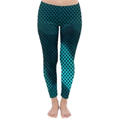 Background Sphere Ball Metal Blue Classic Winter Leggings by Nexatart