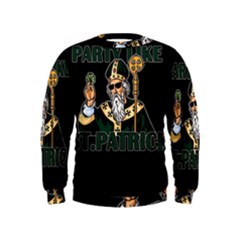  St  Patricks Day  Kids  Sweatshirt by Valentinaart