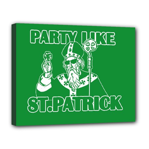  St  Patricks Day  Canvas 14  X 11  by Valentinaart