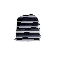 Skewed Stripes Pattern Design Drawstring Pouches (small)  by dflcprints