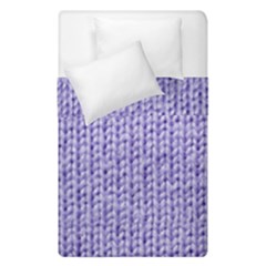Knitted Wool Lilac Duvet Cover Double Side (single Size) by snowwhitegirl