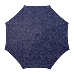 Damask Purple Golf Umbrellas by snowwhitegirl