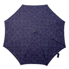 Damask Purple Hook Handle Umbrellas (large) by snowwhitegirl