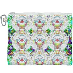 Nine Little Cartoon Dogs In The Green Grass Canvas Cosmetic Bag (xxxl) by pepitasart