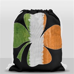 Irish Clover Drawstring Bag (small) by Valentinaart