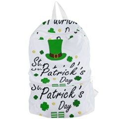 St Patricks Leprechaun Foldable Lightweight Backpack by Valentinaart