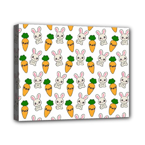 Easter Kawaii Pattern Canvas 10  X 8  by Valentinaart