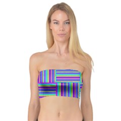 Geometric Textile Texture Surface Bandeau Top by Nexatart