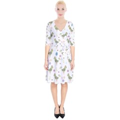 Easter Pattern Wrap Up Cocktail Dress by Valentinaart