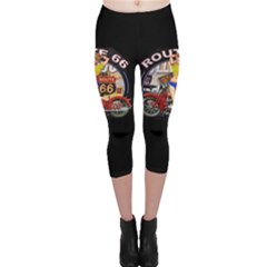 Route 66 Capri Leggings  by ArtworkByPatrick