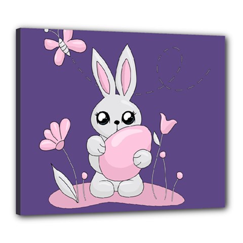 Easter Bunny  Canvas 24  X 20  by Valentinaart
