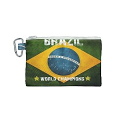 Football World Cup Canvas Cosmetic Bag (small) by Valentinaart