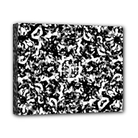 Black And White Abstract Texture Canvas 10  X 8  by dflcprints