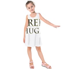 Freehugs Kids  Sleeveless Dress by cypryanus