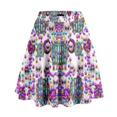 Alien Sweet As Candy High Waist Skirt by pepitasart