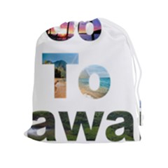 Hawaii Drawstring Pouches (xxl) by Howtobead