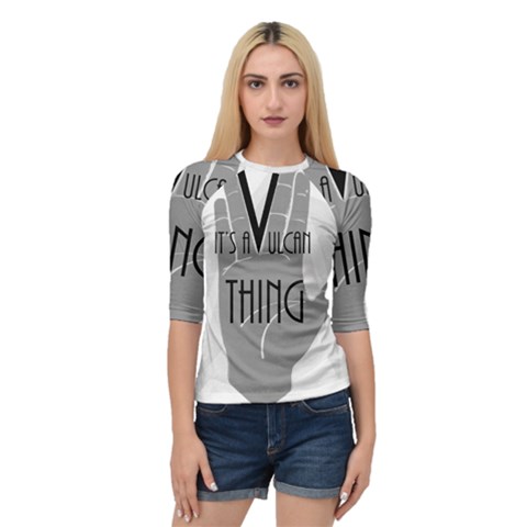 It s A Vulcan Thing Quarter Sleeve Raglan Tee by Howtobead