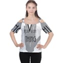 Vulcan Thing Cutout Shoulder Tee View1