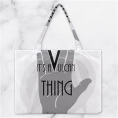 Vulcan Thing Zipper Medium Tote Bag by Howtobead