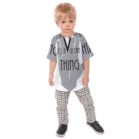 Vulcan Thing Kids Raglan Tee by Howtobead