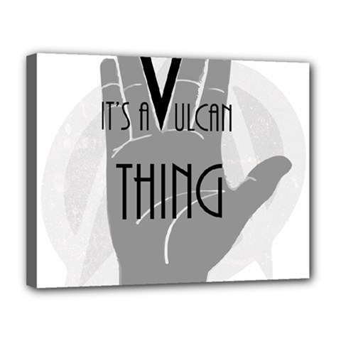 Vulcan Thing Canvas 14  X 11  by Howtobead