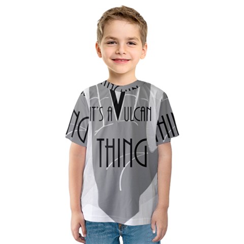 Vulcan Thing Kids  Sport Mesh Tee by Howtobead
